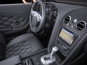 Bentley Continental GT Speed Cabrio 2015 Vray 3D Model