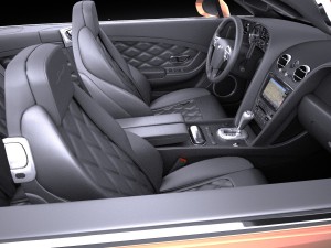 Bentley Continental GT Speed Cabrio 2015 Vray 3D Model