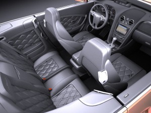 Bentley Continental GT Speed Cabrio 2015 Vray 3D Model