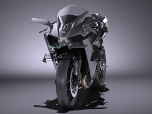 Kawasaki Ninja H2R Supercharged 2016 3D 모델