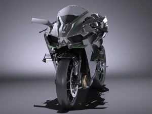 Kawasaki Ninja H2R Supercharged 2016 3D Model