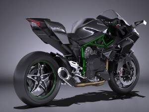 Kawasaki Ninja H2R Supercharged 2016 3D 모델