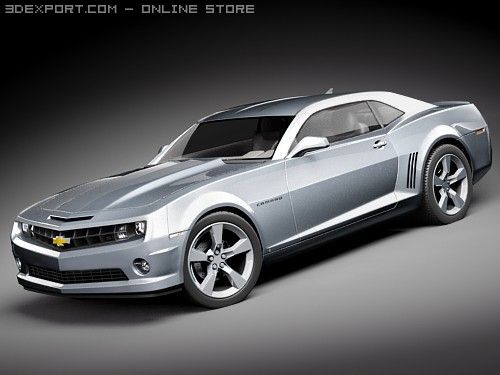 Chevrolet Camaro 2010 Model 3D .c4d .max .obj .3ds .fbx .stl .blend 