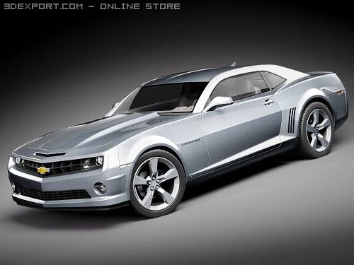 Chevrolet Camaro 2010 3D Model .c4d .max .obj .3ds .fbx .stl .blend 