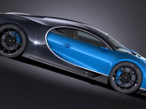 Bugatti Chiron 2017 3D Model