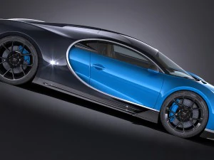 Bugatti Chiron 2017 Model 3D