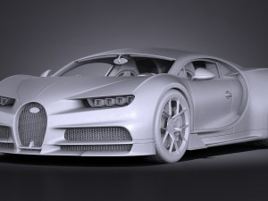 Bugatti Chiron 2017 3D Model