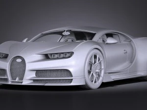 Bugatti Chiron 2017 Model 3D