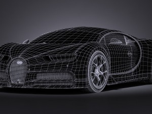 Bugatti Chiron 2017 3D Model