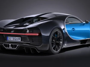 Bugatti Chiron 2017 Model 3D