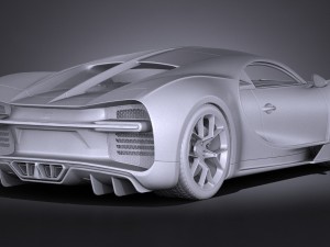 Bugatti Chiron 2017 3D Model