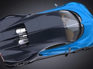 Bugatti Chiron 2017 Model 3D