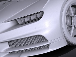 Bugatti Chiron 2017 3D Model