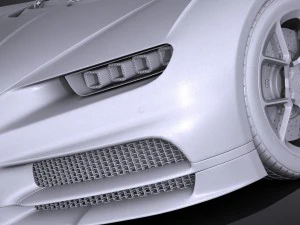 Bugatti Chiron 2017 Model 3D