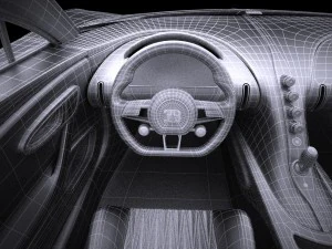 Bugatti Chiron 2017 Model 3D