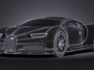 Bugatti Chiron 2017 3D Model