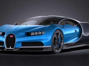 bugatti chiron 2017 3D Model