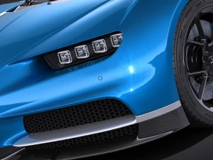 Bugatti Chiron 2017 Model 3D