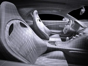 Bugatti Chiron 2017 Model 3D