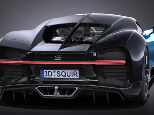 Bugatti Chiron 2017 Model 3D