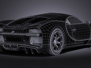 Bugatti Chiron 2017 3D Model