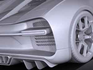 Bugatti Chiron 2017 3D Model