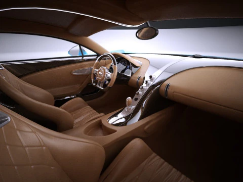 Bugatti Chiron 2017 Model 3D