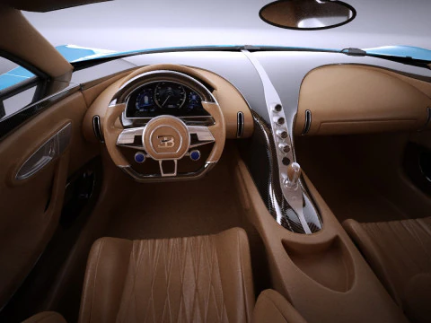 Bugatti Chiron 2017 Model 3D
