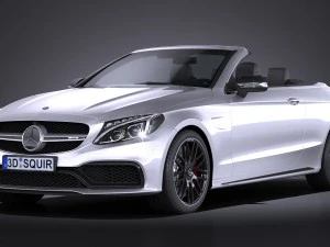 Mercedes-Benz C63 AMG Cabrio 2017 Model 3D