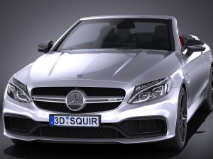 Mercedes-Benz C63 AMG Cabrio 2017 Modelo 3D