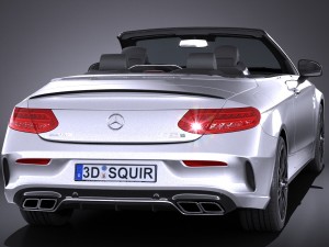 Mercedes-Benz C63 AMG Cabrio 2017 Modelo 3D