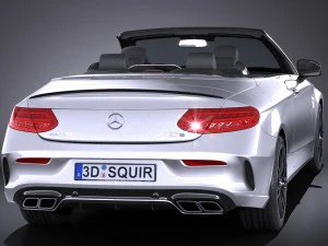Mercedes-Benz C63 AMG Cabrio 2017 3D Model
