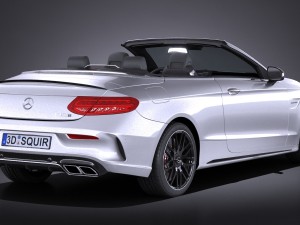 Mercedes-Benz C63 AMG Cabrio 2017 Modelo 3D