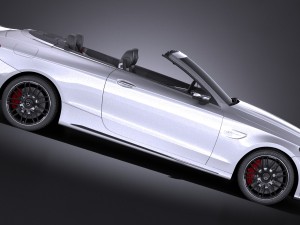 Mercedes-Benz C63 AMG Cabrio 2017 Modelo 3D