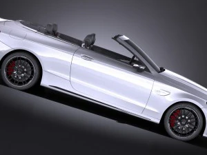 Mercedes-Benz C63 AMG Cabrio 2017 3D Model