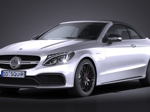 Mercedes-Benz C63 AMG Cabrio 2017 Modelo 3D