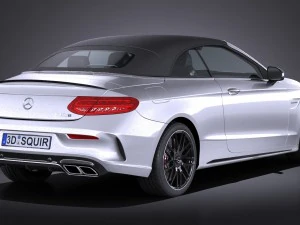 Mercedes-Benz C63 AMG Cabrio 2017 3D Model