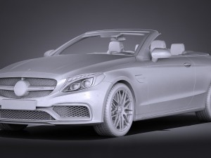 Mercedes-Benz C63 AMG Cabrio 2017 Modelo 3D