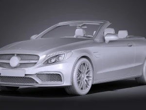 Mercedes-Benz C63 AMG Cabrio 2017 3D Model