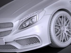 Mercedes-Benz C63 AMG Cabrio 2017 Modelo 3D