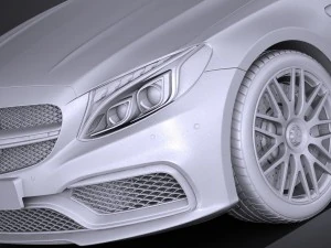 Mercedes-Benz C63 AMG Cabrio 2017 3D Model