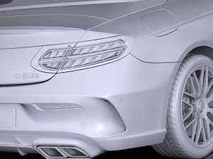 Mercedes-Benz C63 AMG Cabrio 2017 Modelo 3D