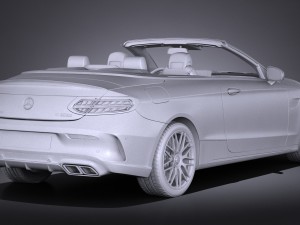 Mercedes-Benz C63 AMG Cabrio 2017 Modelo 3D