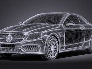 Mercedes-Benz C63 AMG Cabrio 2017 3D Model
