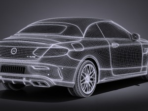 Mercedes-Benz C63 AMG Cabrio 2017 Modelo 3D