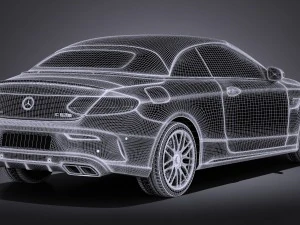 Mercedes-Benz C63 AMG Cabrio 2017 3D Model