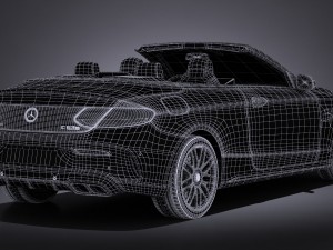 Mercedes-Benz C63 AMG Cabrio 2017 Modelo 3D