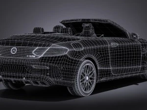 Mercedes-Benz C63 AMG Cabrio 2017 3D Model