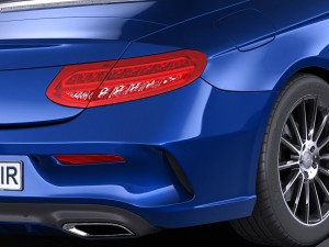 Mercedes-Benz c-class cabrio 2017 Modelo 3D