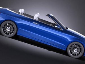 Mercedes-Benz c-class cabrio 2017 Modelo 3D